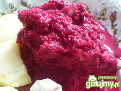 Buraczki z chrzanem i cebulą 