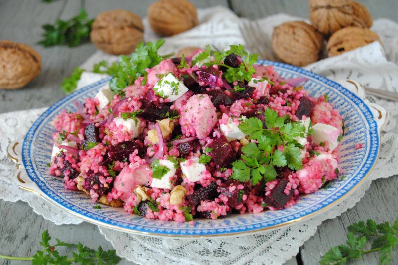 Buraczki z kaszą jaglaną