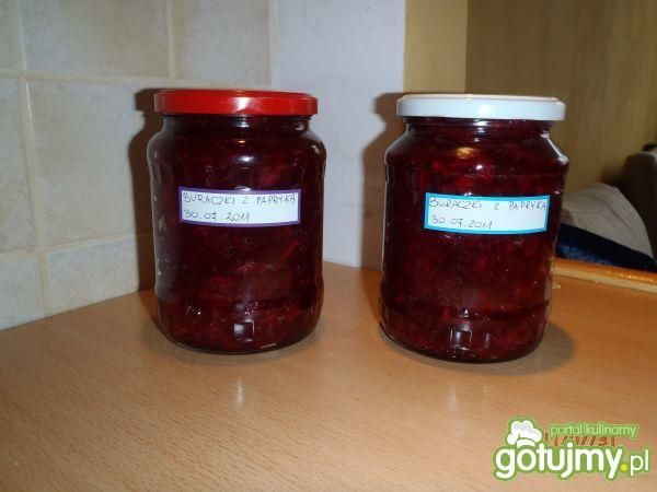 Buraczki z papryką i cebulką Buraczki z papryką i cebulką