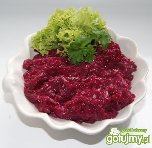 Buraczki ,, zaklepane ,, mąką 