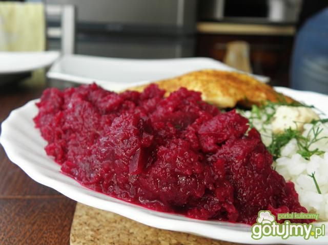 Buraczki zasmażane.