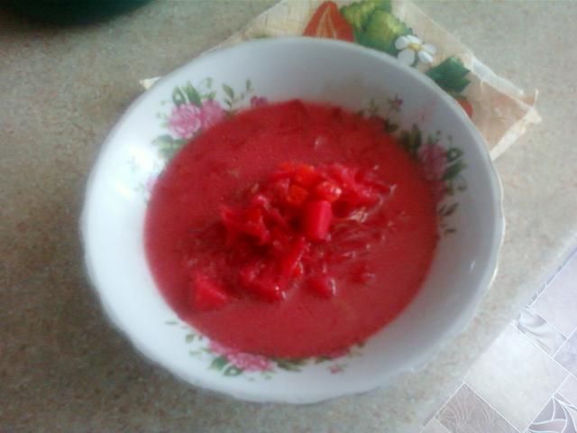 Buraczkowa na żeberkach Buraczkowa na żeberkach