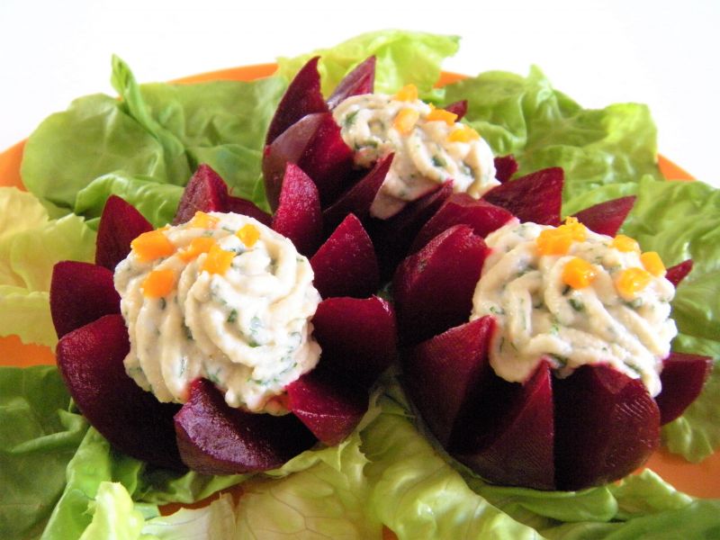 Buraki  faszerowane musem rybnym