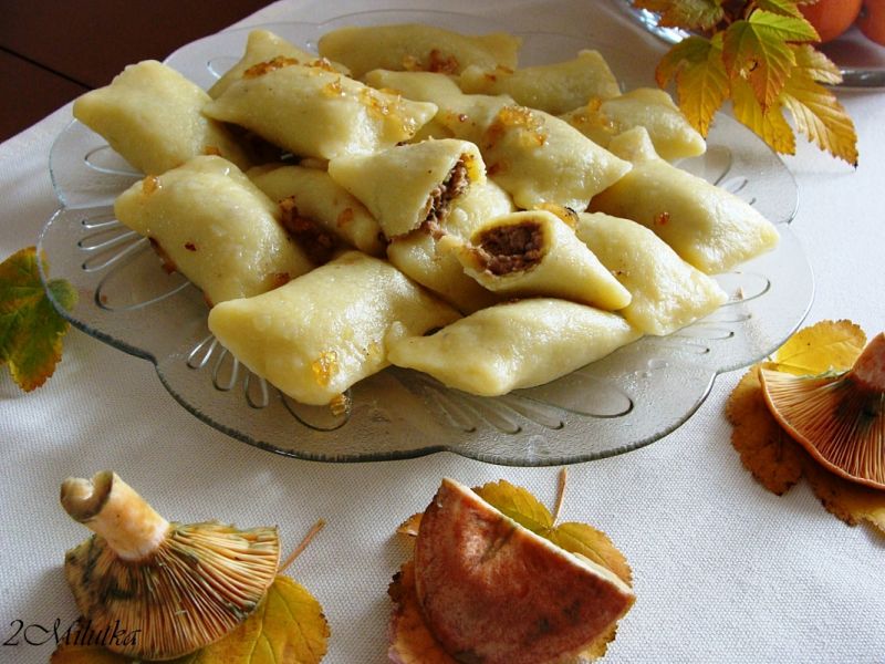 Byczki z mięsem i rydzami Byczki z mięsem i rydzami