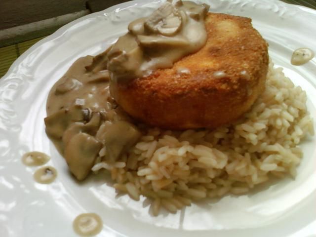 Camembert smażony - na grzybowo