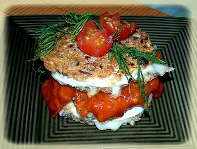 Camembert smażony z sosem z Łowicza  Camembert smażony z sosem z Łowicza