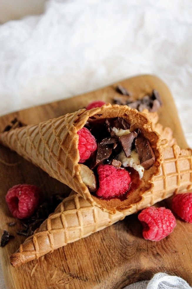 Campfire cones- słodkie rożki na grilla Campfire cones- słodkie rożki na grilla