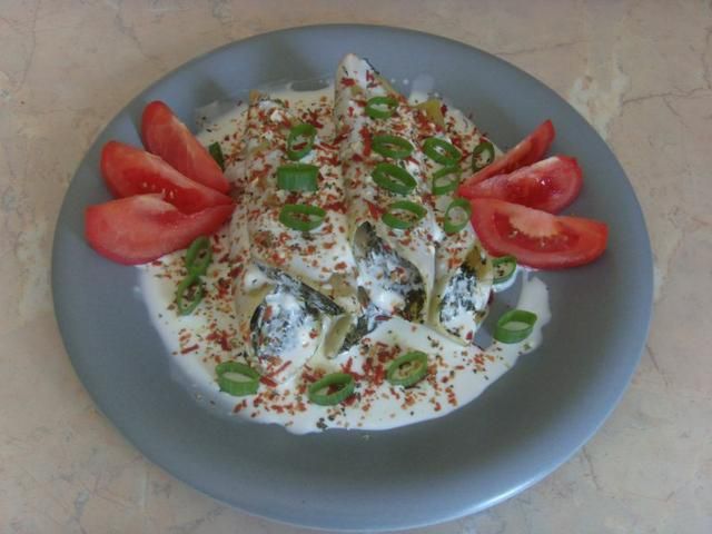 Cannelloni nadziewane szpinakiem