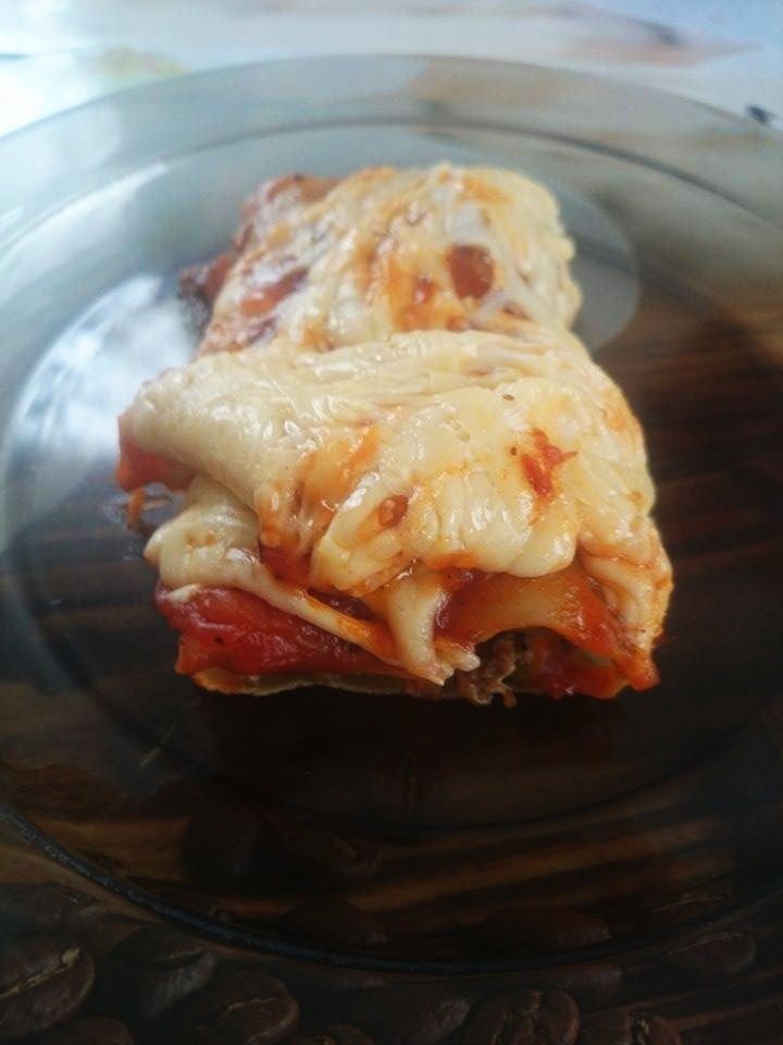Cannelloni z mięsem mielonym. Cannelloni z mięsem mielonym.
