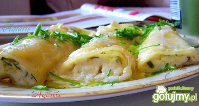 Cannelloni z twarogiem i szczypiorkiem 