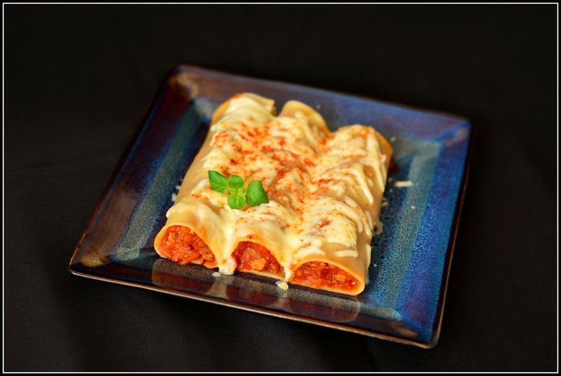 Cannelloni zapiekane Cannelloni zapiekane