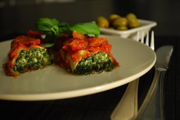 Cannelloni ze szpinakiem