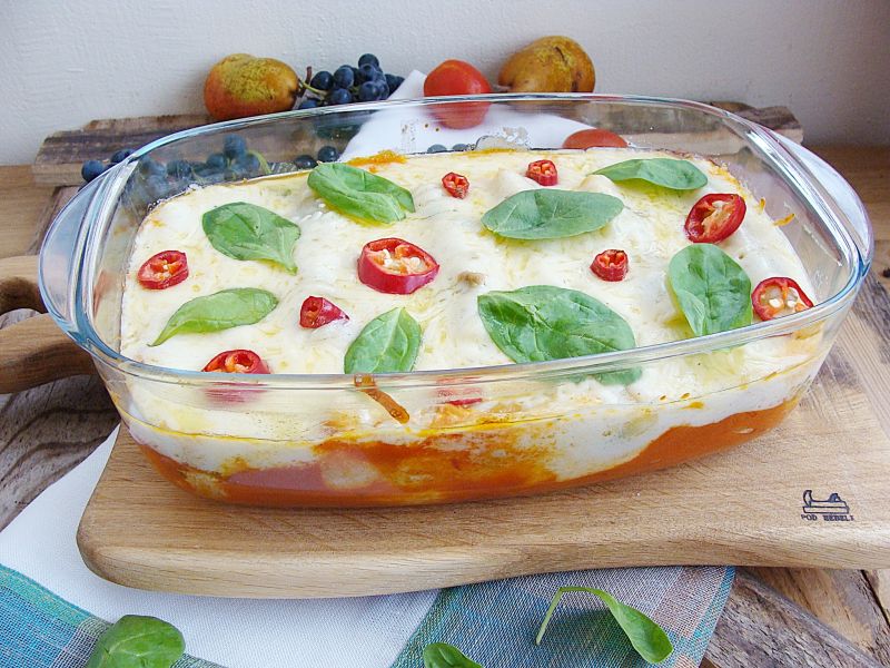 Cannelloni ze szpinakiem i mięsem Cannelloni ze szpinakiem i mięsem