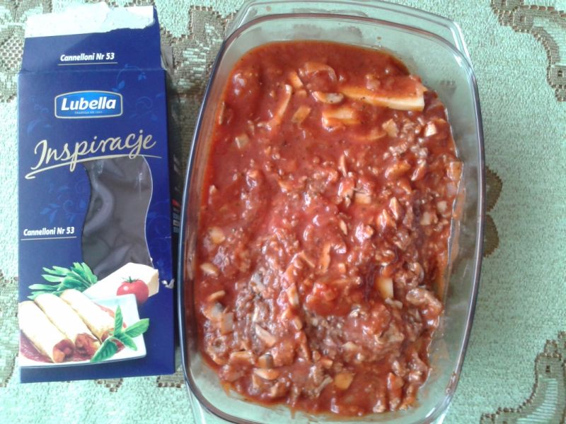 Canneloni z mięsem mielonym Canneloni z mięsem mielonym