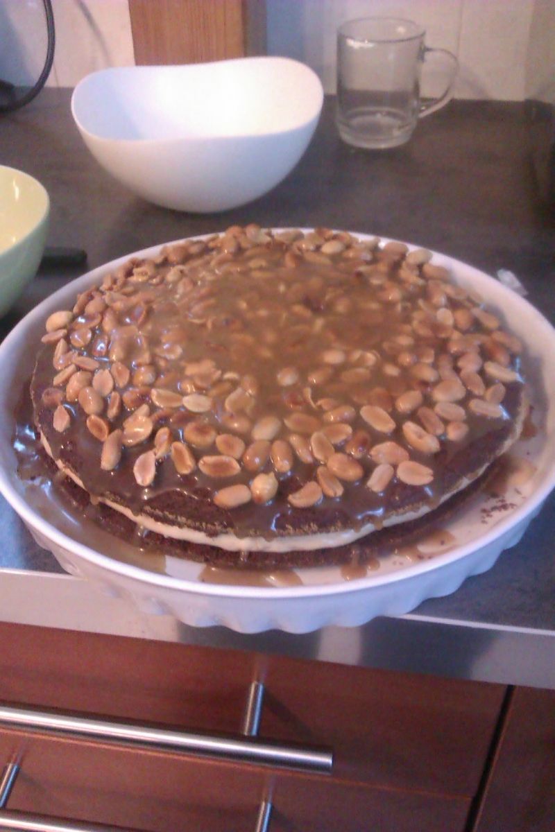 Caramel Brownie Tower Caramel Brownie Tower