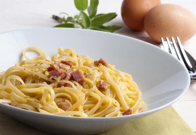 Carbonara na sposób sycylijski Carbonara na sposób sycylijski