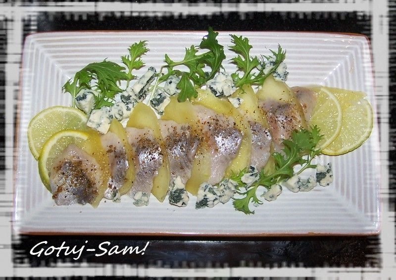 Carpaccio śledziowe