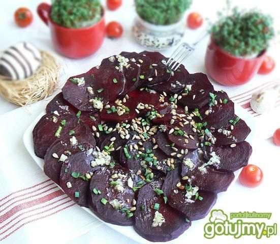 Carpaccio z buraków pieczonych