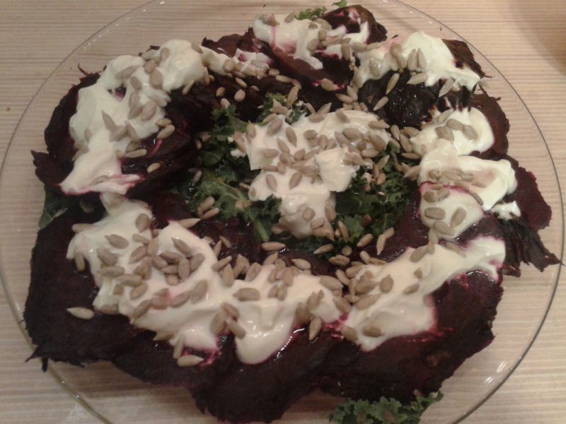 Carpaccio z pieczonych buraków