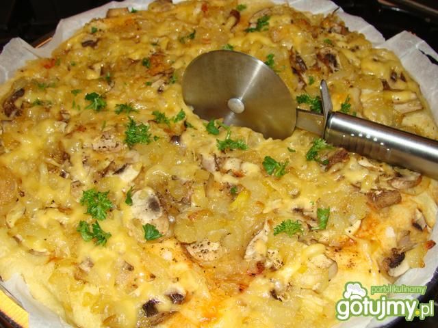 Cebularz z pieczarkami Cebularz z pieczarkami