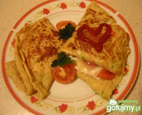 Cebulkowe naleśniki z serami Cebulkowe naleśniki z serami