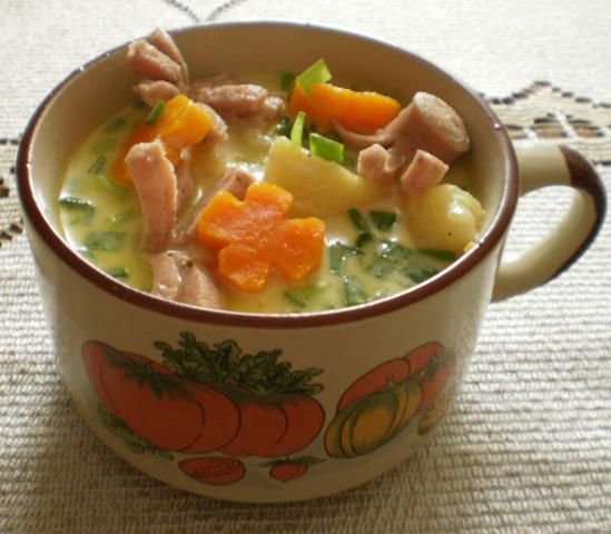 Cebulowa kartoflanka z ,, ośmiorniczką ,