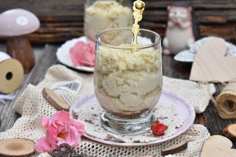 Chałwowa jaglanka z czekoladą Chałwowa jaglanka z czekoladą