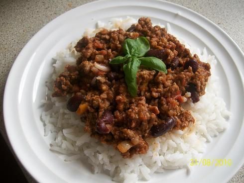 Chili ostra potrawa z fasola