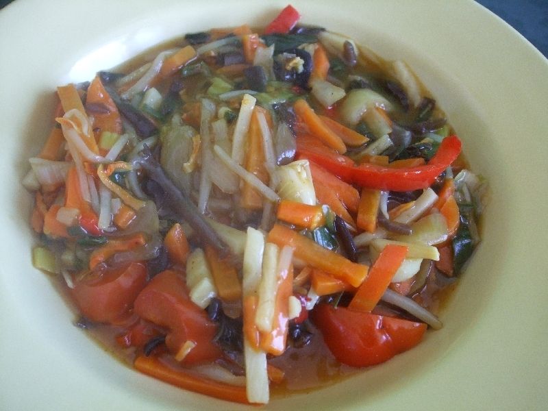 Chińska niby zupa z patelni Chińska niby zupa z patelni