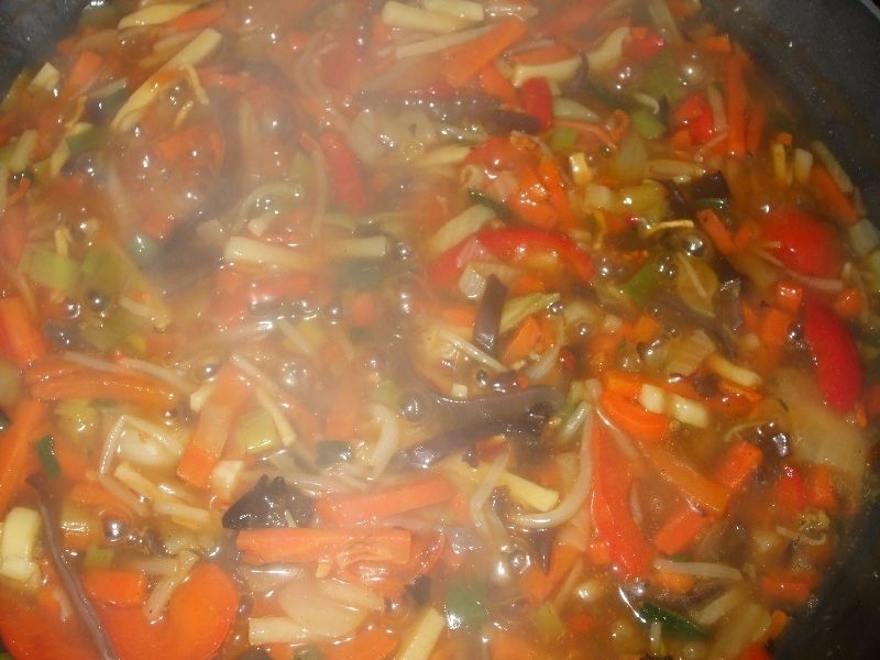 Chińska niby zupa z patelni