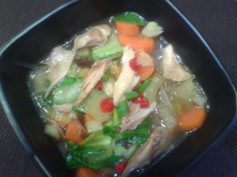 Chińska zupa pak choi Chińska zupa pak choi