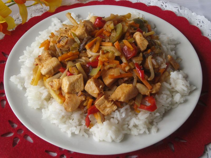 Chińszczyzna z kurczakiem