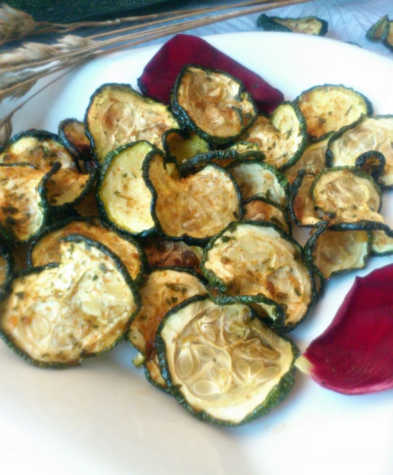 Chipsy z cukinii Chipsy z cukinii