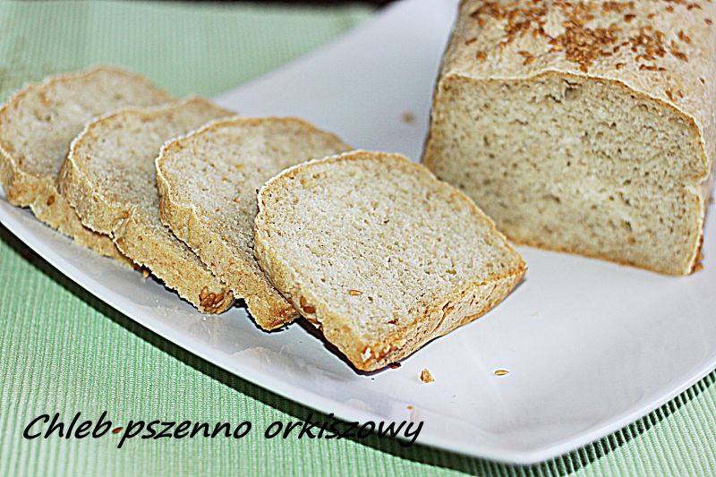 Chleb Pszenno orkiszowy z siemieniem lnianym   Chleb Pszenno orkiszowy z siemieniem lnianym