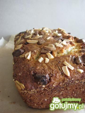 Chlebek bananowy z cukinią i czekoladą