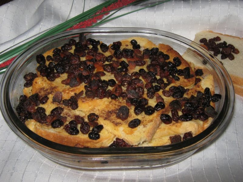 Chlebowa zapiekanka na słodko Chlebowa zapiekanka na słodko