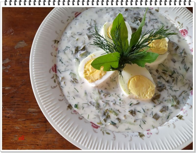 Chłodnik Eli ze szczawiu i ogórków Chłodnik Eli ze szczawiu i ogórków