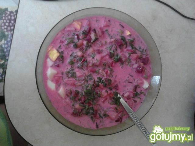 Chłodnik litewski z ziemniakami