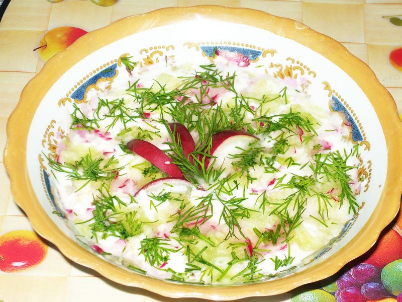 Chłodnik ogórkowo rzodkiewkowy Chłodnik ogórkowo rzodkiewkowy