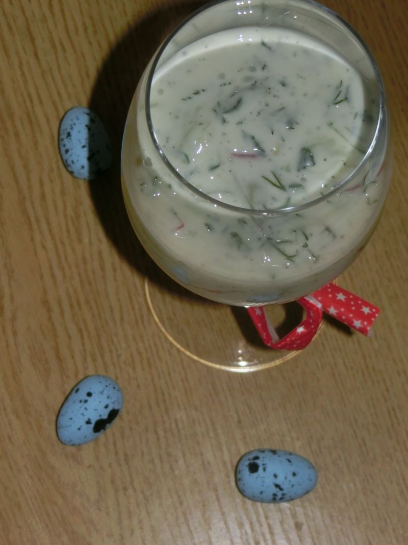 Chłodnik rzodkiewkowo - ogórkowy