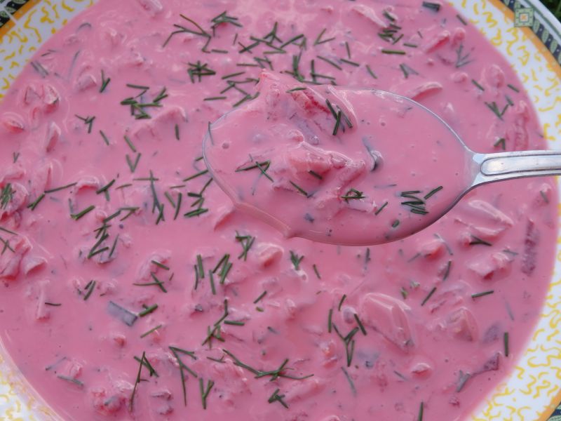 Chłodnik z pieczonych buraków