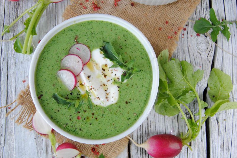 Chłodnik z rukoli i rzodkiewki Chłodnik z rukoli i rzodkiewki