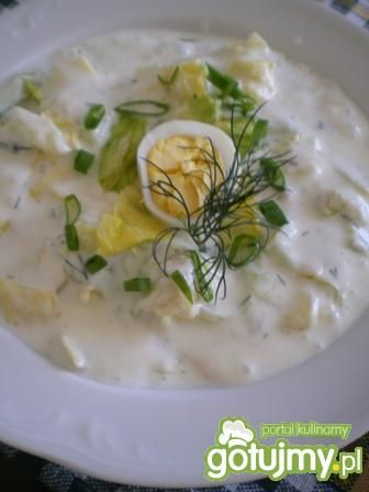 Chłodnik z sałaty lodowej i koperku Chłodnik z sałaty lodowej i koperku