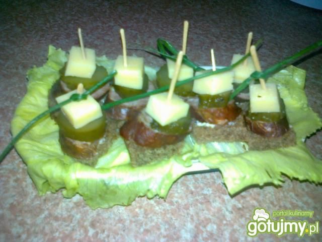 Chłopskie koreczki z razowym chlebem