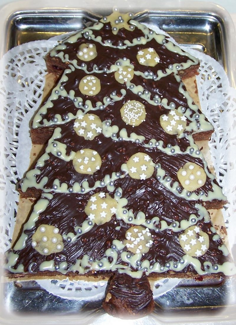 Choinka piernikowa z jabłkiem i żurawiną Choinka piernikowa z jabłkiem i żurawiną