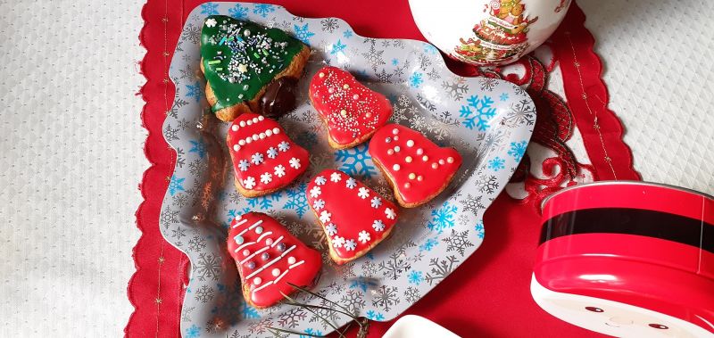 Choinki i dzwonki marchewkowo-pomarańczowe