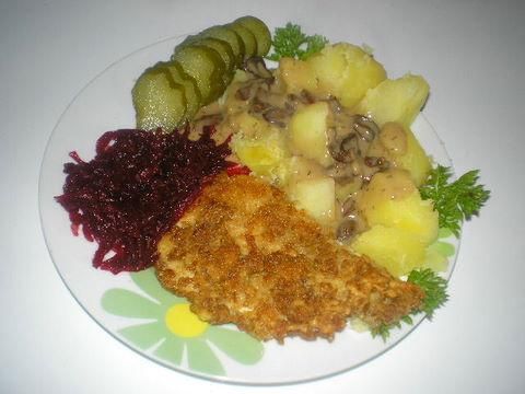 Chrupiąca panierka -  obiad dla Damy