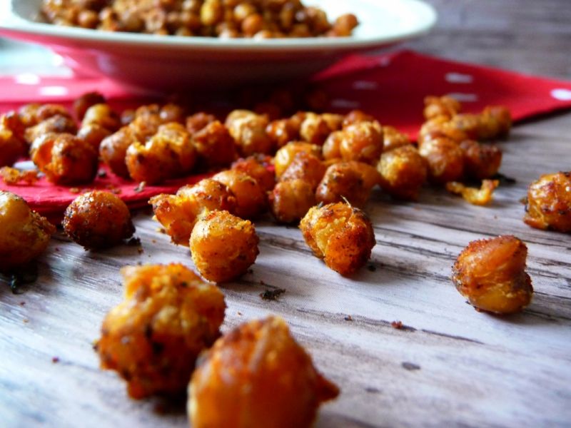 Chrupiąca, pieczona cieciorka