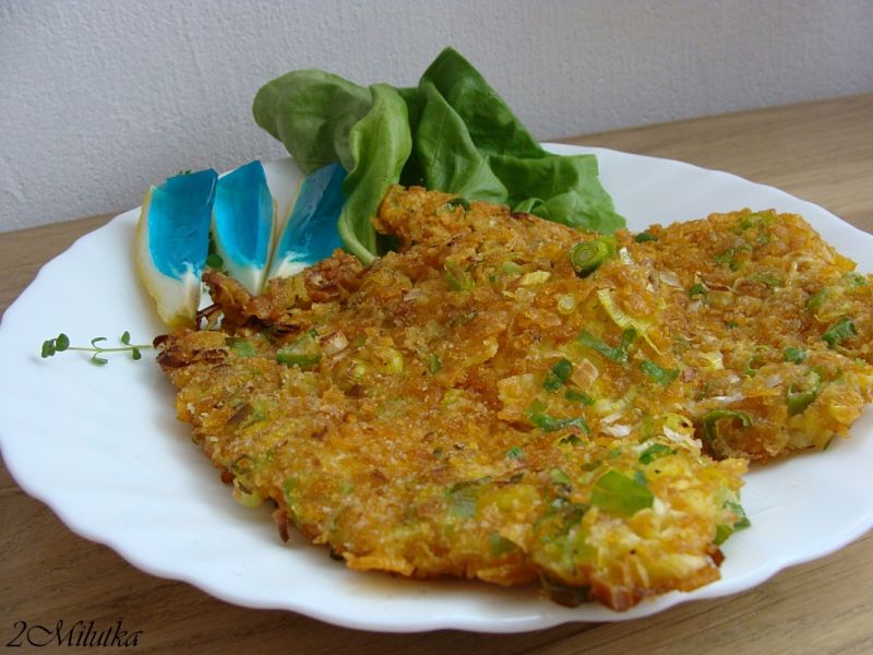 Chrupiąca ryba kukurydziano porowa