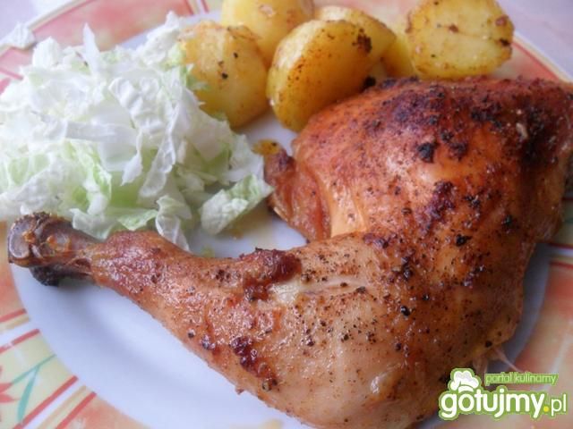 Chrupiące ćwiartki z kurczaka  Chrupiące ćwiartki z kurczaka